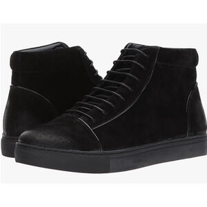 English Laundry Men Grundy Sneaker Boots 9.5 Black Suede NWT Chukka Combat Lace